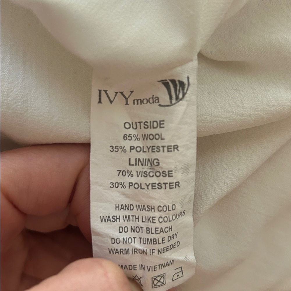 Ivy Moda | White embroidered sheath dress-size small - Picture 5 of 5